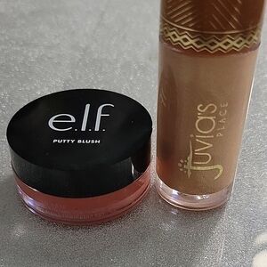 Juvias Highlighter and Elf Putty Blush